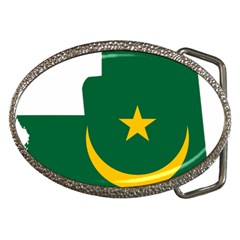 Mauritania Flag Map Geography Belt Buckles by Sapixe