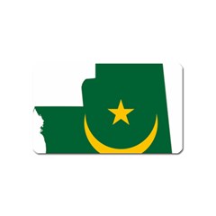 Mauritania Flag Map Geography Magnet (name Card) by Sapixe