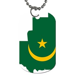 Mauritania Flag Map Geography Dog Tag (one Side) by Sapixe