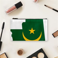 Mauritania Flag Map Geography Cosmetic Bag (small) by Sapixe