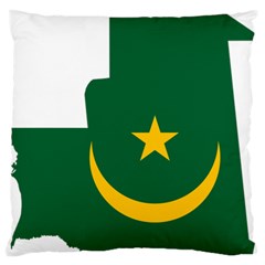 Mauritania Flag Map Geography Large Cushion Case (one Side) by Sapixe