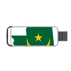 Mauritania Flag Map Geography Portable Usb Flash (one Side) by Sapixe