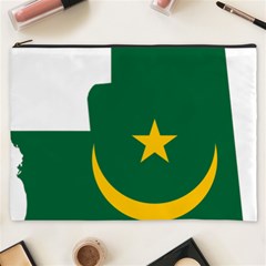 Mauritania Flag Map Geography Cosmetic Bag (xxxl) by Sapixe