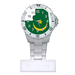 Mauritania Flag Map Geography Plastic Nurses Watch by Sapixe