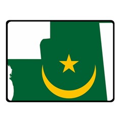 Mauritania Flag Map Geography Double Sided Fleece Blanket (small)  by Sapixe