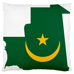 Mauritania Flag Map Geography Standard Flano Cushion Case (one Side) by Sapixe