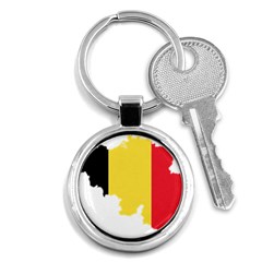 Belgium Country Europe Flag Key Chain (round) by Sapixe