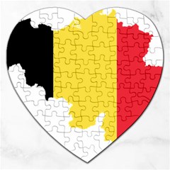 Belgium Country Europe Flag Jigsaw Puzzle (heart) by Sapixe