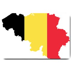 Belgium Country Europe Flag Large Doormat  by Sapixe