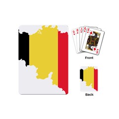 Belgium Country Europe Flag Playing Cards Single Design (mini) by Sapixe