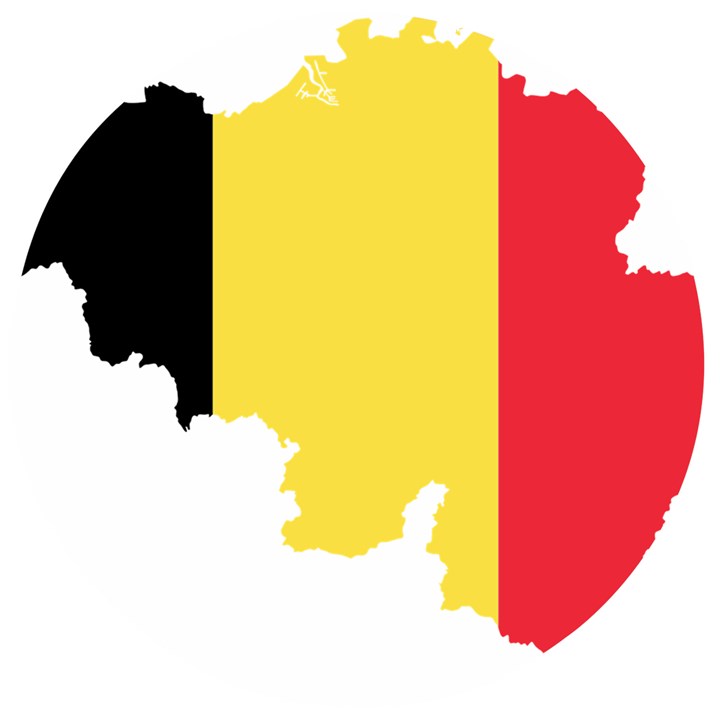 Belgium Country Europe Flag Wooden Bottle Opener (Round)