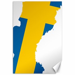 Sweden Country Europe Flag Borders Canvas 20  X 30  by Sapixe