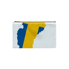 Sweden Country Europe Flag Borders Cosmetic Bag (small) by Sapixe