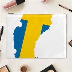 Sweden Country Europe Flag Borders Cosmetic Bag (xl) by Sapixe