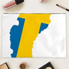 Sweden Country Europe Flag Borders Cosmetic Bag (xxl) by Sapixe