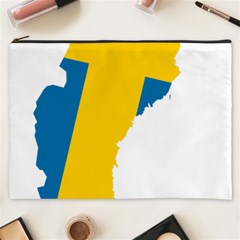 Sweden Country Europe Flag Borders Cosmetic Bag (xxxl) by Sapixe