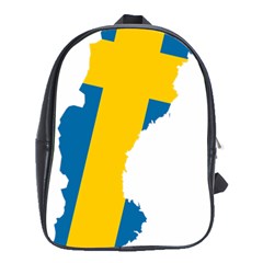 Sweden Country Europe Flag Borders School Bag (xl) by Sapixe