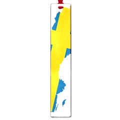 Sweden Country Europe Flag Borders Large Book Marks by Sapixe