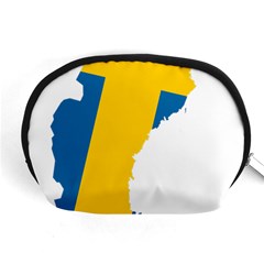 Sweden Country Europe Flag Borders Accessory Pouch (medium) by Sapixe