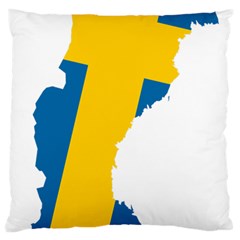 Sweden Country Europe Flag Borders Standard Flano Cushion Case (one Side) by Sapixe