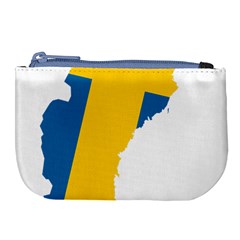 Sweden Country Europe Flag Borders Large Coin Purse by Sapixe