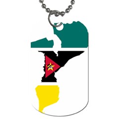 Mozambique Flag Map Geography Dog Tag (two Sides) by Sapixe