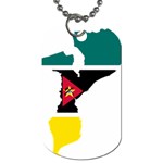 Mozambique Flag Map Geography Dog Tag (Two Sides) Front