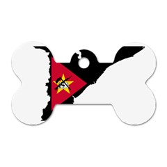 Mozambique Flag Map Geography Dog Tag Bone (two Sides) by Sapixe