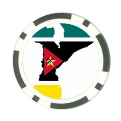 Mozambique Flag Map Geography Poker Chip Card Guard (10 Pack) by Sapixe