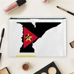 Mozambique Flag Map Geography Cosmetic Bag (large) by Sapixe