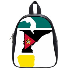 Mozambique Flag Map Geography School Bag (small) by Sapixe