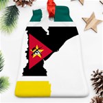 Mozambique Flag Map Geography Ornament (Bell) Front