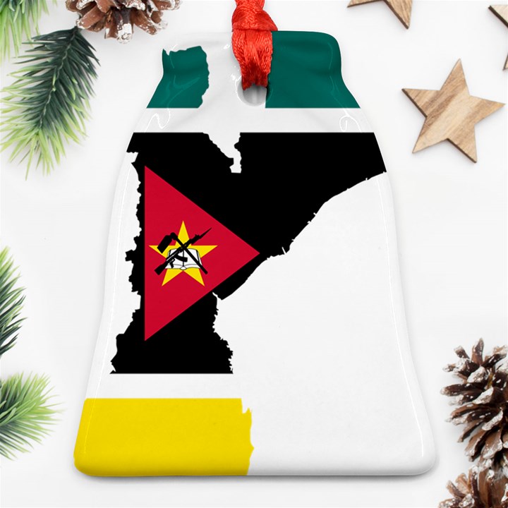 Mozambique Flag Map Geography Ornament (Bell)