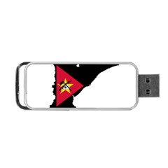 Mozambique Flag Map Geography Portable Usb Flash (two Sides) by Sapixe