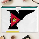 Mozambique Flag Map Geography Cosmetic Bag (XXXL) Front