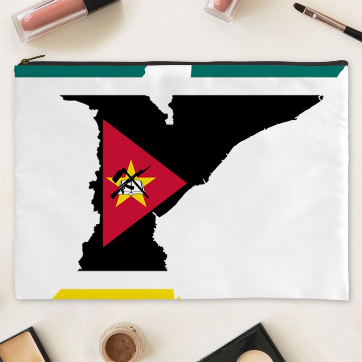 Mozambique Flag Map Geography Cosmetic Bag (XXXL)