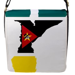 Mozambique Flag Map Geography Flap Closure Messenger Bag (s) by Sapixe