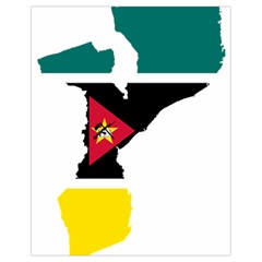 Mozambique Flag Map Geography Drawstring Bag (small) by Sapixe