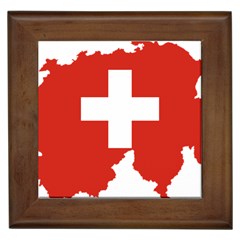 Switzerland Country Europe Flag Framed Tile by Sapixe