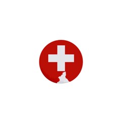 Switzerland Country Europe Flag 1  Mini Buttons by Sapixe