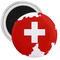 Switzerland Country Europe Flag 3  Magnets