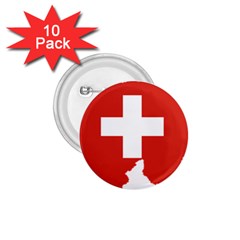 Switzerland Country Europe Flag 1 75  Buttons (10 Pack) by Sapixe