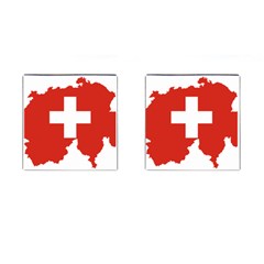 Switzerland Country Europe Flag Cufflinks (square) by Sapixe