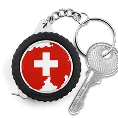 Switzerland Country Europe Flag Measuring Tape by Sapixe