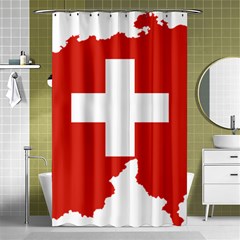 Switzerland Country Europe Flag Shower Curtain 48  X 72  (small)  by Sapixe