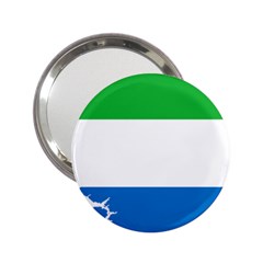 Sierra Leone Flag Map Geography 2 25  Handbag Mirrors by Sapixe