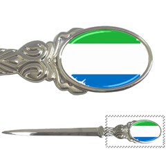 Sierra Leone Flag Map Geography Letter Opener by Sapixe