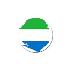 Sierra Leone Flag Map Geography Golf Ball Marker (10 Pack) by Sapixe