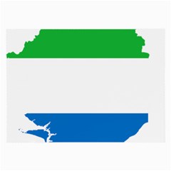 Sierra Leone Flag Map Geography Large Glasses Cloth by Sapixe