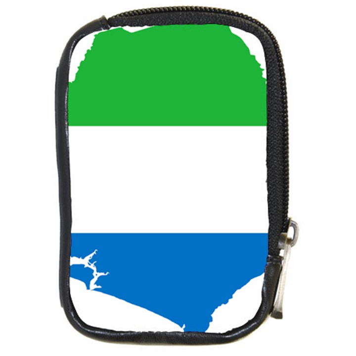 Sierra Leone Flag Map Geography Compact Camera Leather Case